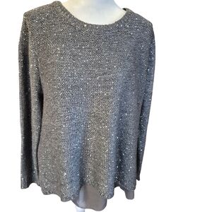 Papillon Blanc Silver Knit with sequins, Sweater